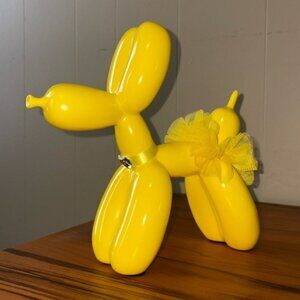 Balloon Dog (Yellow) with Tutu & Collar NWOT